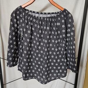 Anthropologie Maeve Off Shoulder Shirt Size XS